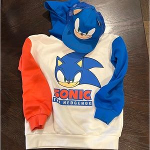 Amazing! Kids’ Sonic the Hedgehog Hoodie & Matching Hat by H&M. 8/10. Worn Once